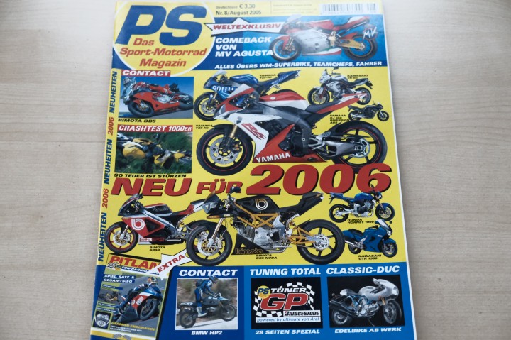 Deckblatt PS Sport Motorrad (08/2005)